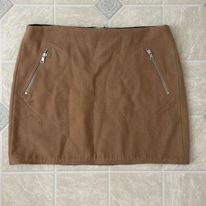 GAP Brown Skirt with Zipper Pockets